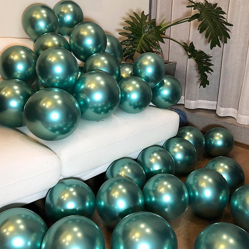 Metallic Red Gold Balloon Set for Weddings and Celebrations