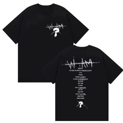 Rapper World Tour 2025 Print T Shirt Men Women High Quality Fashion Cotton T-shirts Hip Hop Tshirt Autumn and Winter Innerwear