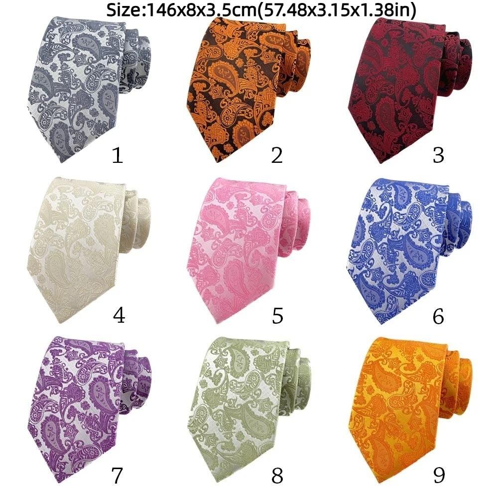 8cm Men Necktie Business Floral Ties Fashion Paisley Tie Wedding