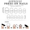 Christmas Press on Nail Short Almond False Acrylic Nail with Snowflake Designs and Winter Artificial Nail Art for Women