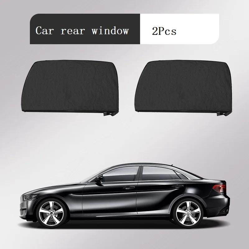 1-4Pcs Car Window Screen Door Covers SUV Sunshade Anti-mosquito Insect Ventilation Breathable Shading Cooling Car Screen Window