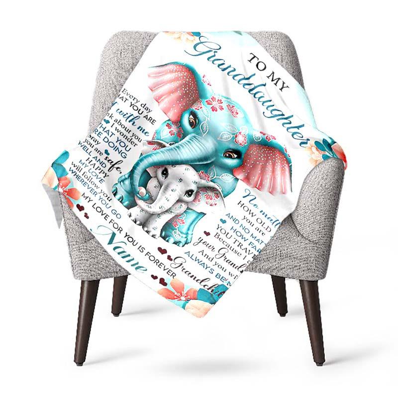 Envelope For Granddaughter Customize Your Name Blanket Used For Chair Office Sofa Bed Camping Soft And Warm Giving Friends And Relatives Birthday