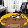1pc We Bare Bears Friends Office Round Area Rug, Under Office Chairs Bedroom Living Room Home Decor, Room Deco, Available In Various Sizes141