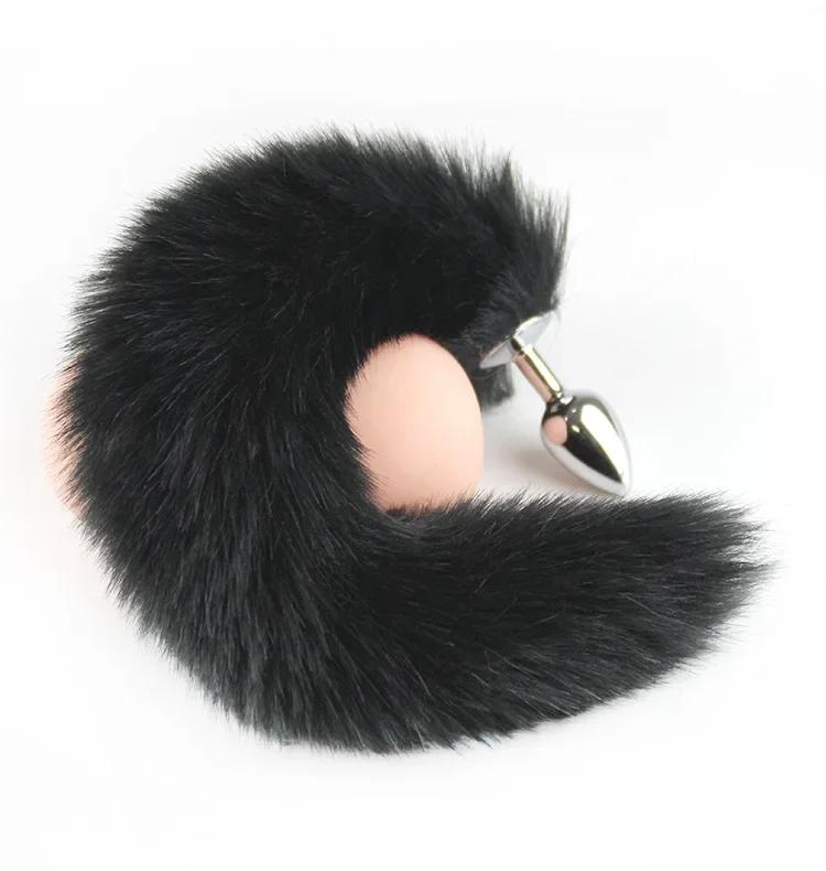 Sex Toys for Woman Cosplay Fox  Tail Anal Plug Metal Anus Butt Plug Mask Half Cat Mask Party Sexy Adult Mask Game Masks