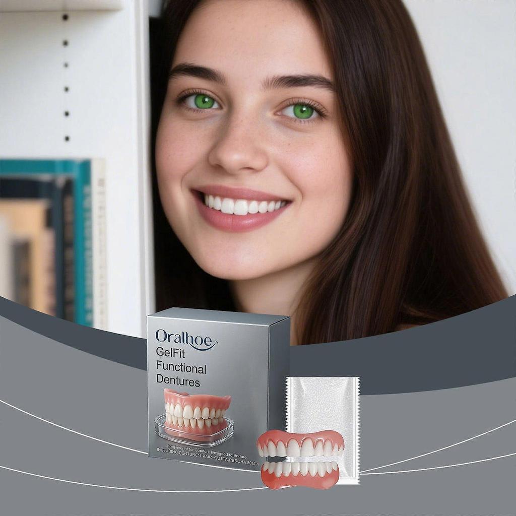 Oralhoe Denture Decoration Set: Comfortable To Fill The Gaps Between Teeth And Enhance The Beauty Of Your Smile. Denture Set