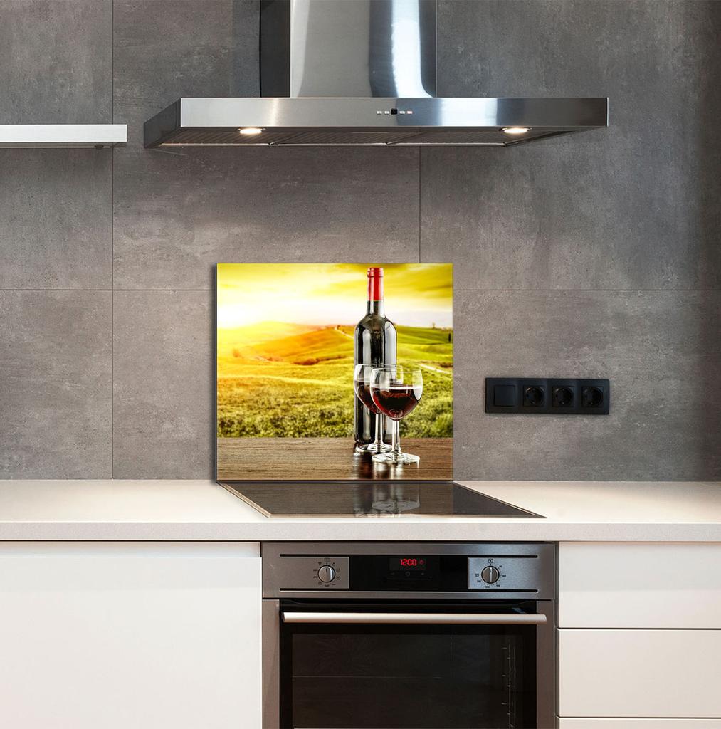 GLASPANEL FÜR DIE KÜCHE 65x60 Wein