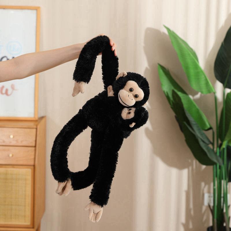 Cartoon Long-Armed Monkey & Baby Orangutan Lemur Sloth Plush Toy for Kids