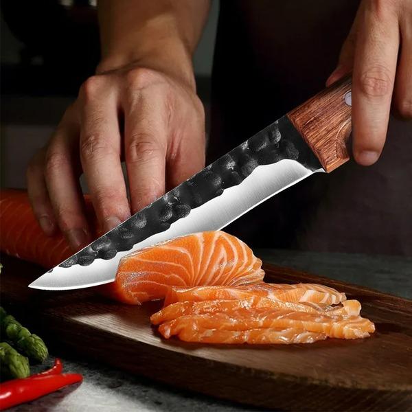 6.5inch Forged Boning Knife Stainless Steel Butcher Knife Meat Cleaver Fish Filleting Knife Professional Chef Knife Cooking Tools