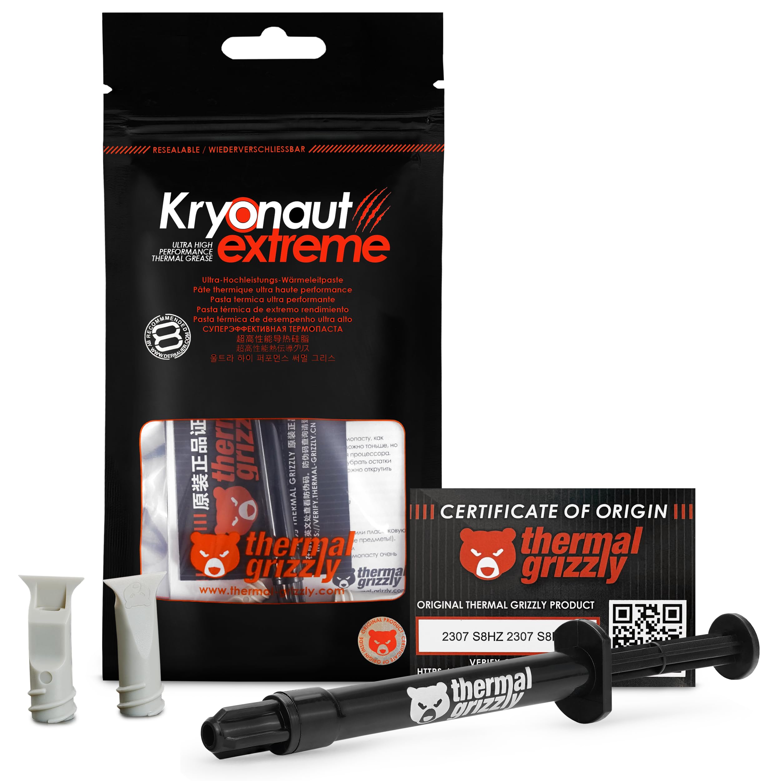 [Genuine Product from Shinwa Sangyo] German Thermal Grizzly TG-KE-002-R Kryonaut Extreme 2g