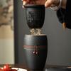 Tea Separation Tea Cup Ceramic with Lid Creative Tea Cup Personal Filter Office Portable Household Water Cup