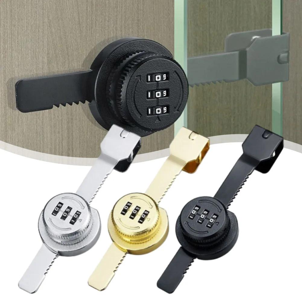 Sliding Glass Door Ratchet Lock Drawer Display Case Password Lock Glass Cabinet Storage Showcase Security Locks Hardware