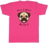 Dog Lover Unisexs TShirt Home Is Where My Pug Is Tee Gift