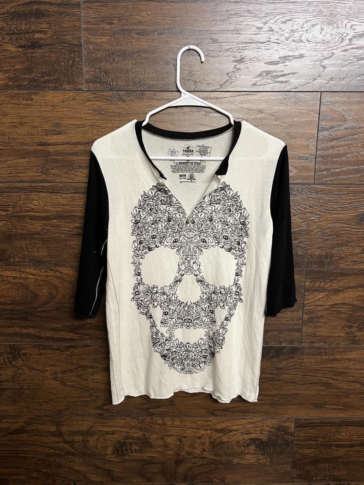 Rare Trunk LTD x Looney Tunes Character Skull Womens Shirt M