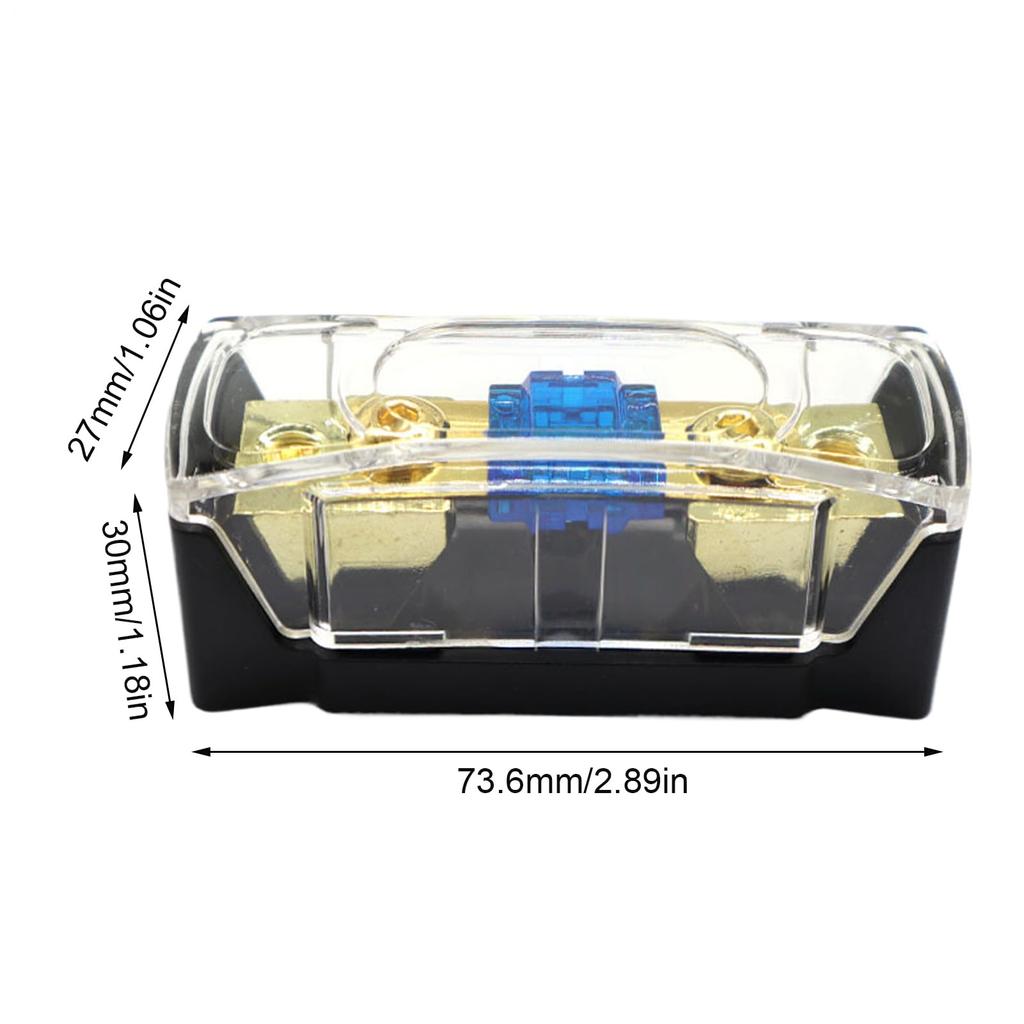 Car Audio Fuse Box - Small Distribution Block | Subwoofer Retrofit Accessories for Trucks, Minivans, Sedans, RVs