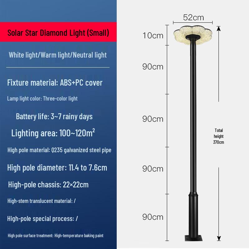 Xin Shan Integrated Solar High Pole Street & Landscape Light