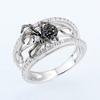 Trendy Creative Three-Dimensional Black Spider Web Ring, Fashion Trend Accessories