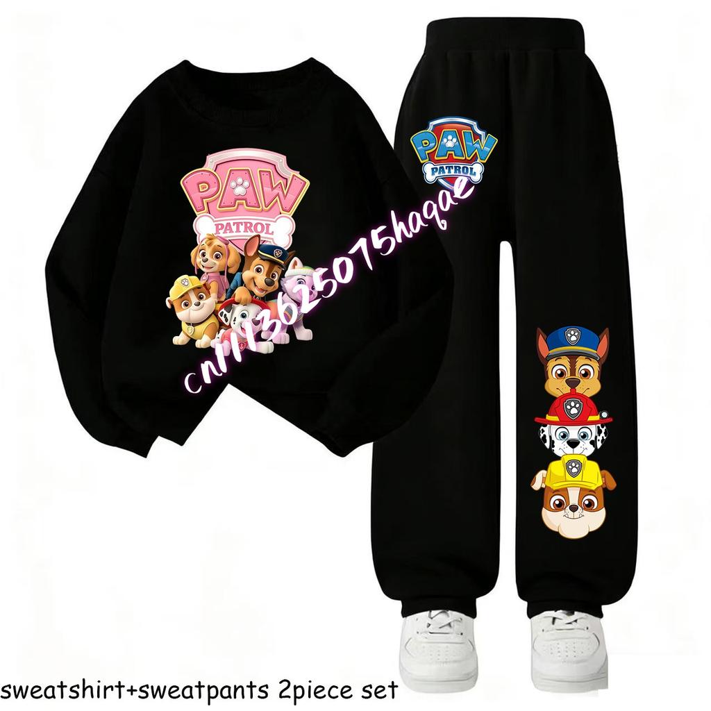 Kids Casual Tracksuit Sweatsuit Boys Sport Pullover Long Pant Two Piece Set Children's Hoodies Sets Spring New