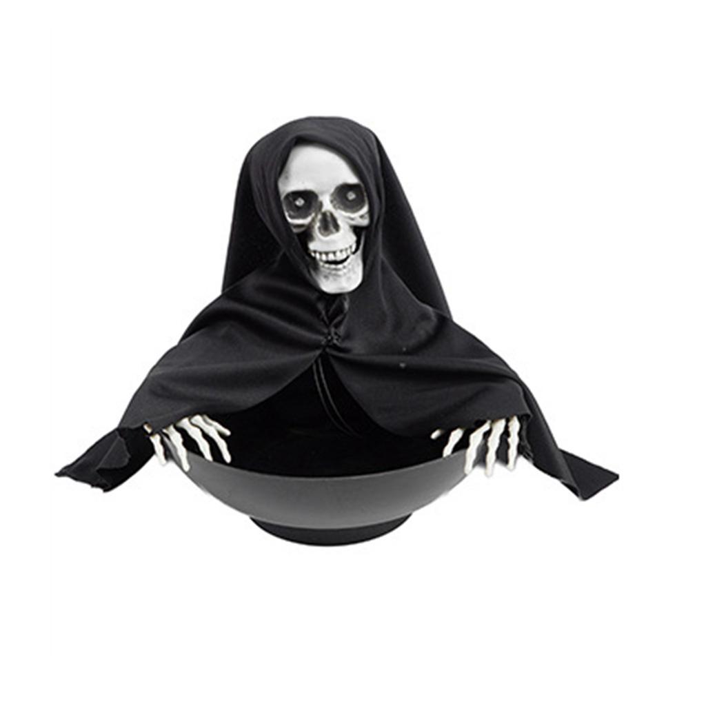 Halloween Dekorationsrequisiten, Obstplatte, Requisiten zur Dekoration der Atmosphäre eines Spukhauses, Streichspielzeug Grimmige Halloween-Süßigkeitenschale