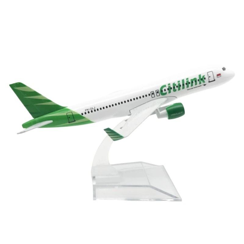 

Display Boutique Decoration 16CM Indonesia Citilink Airways A320 Airplane Model Diecast Metal 1/400 Scale Planes Toy for Childre