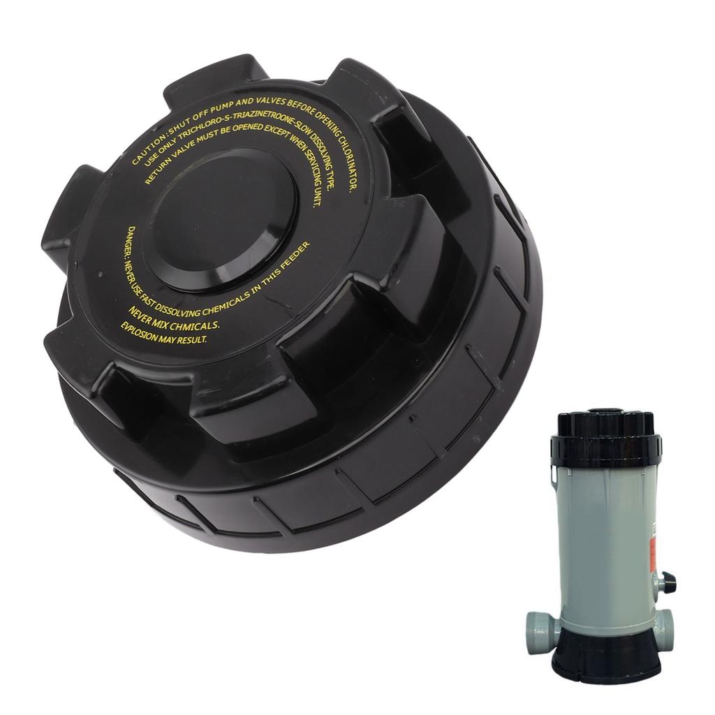 CL200 Chlorinator Cover Replacement Tight Sling with O Gasket Chlorinator Feeder,Automatic Chlorinator Feeder Cover Replacement Part