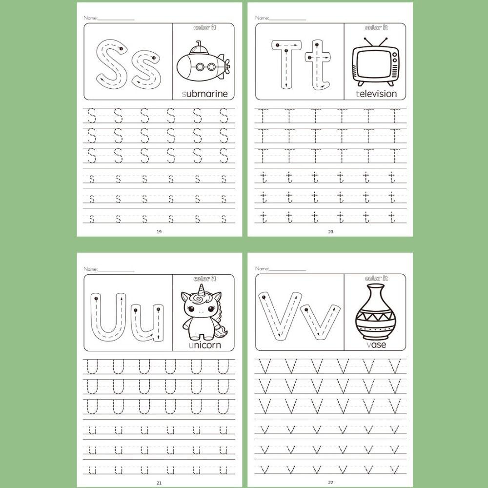 Children English Coloring Book 26 Alphabet Practicing Graffiti Book  Pen Control Training