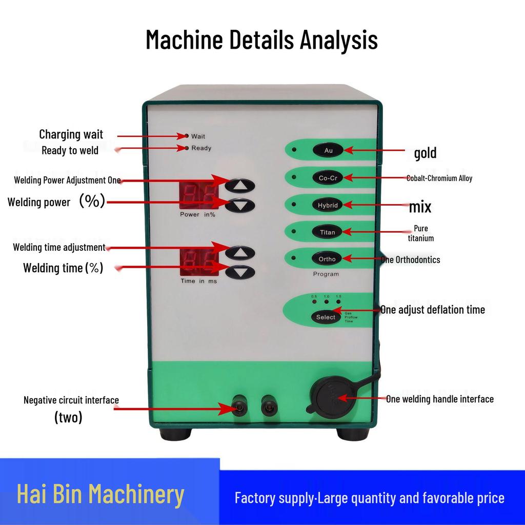 100A Dark Green Spot Welder for Gold/Silver Jewelry and Dental Work
