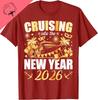 New 2026 New Year Eve Party  Family Festival Theme TShirt for MenWomen  Short Sleeve Round Neck Loose Top