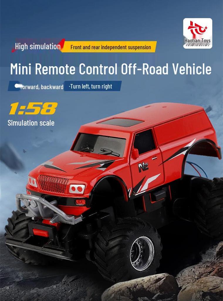 Haotian Mini Off-Road Remote Control Rechargeable Hummer for Kids