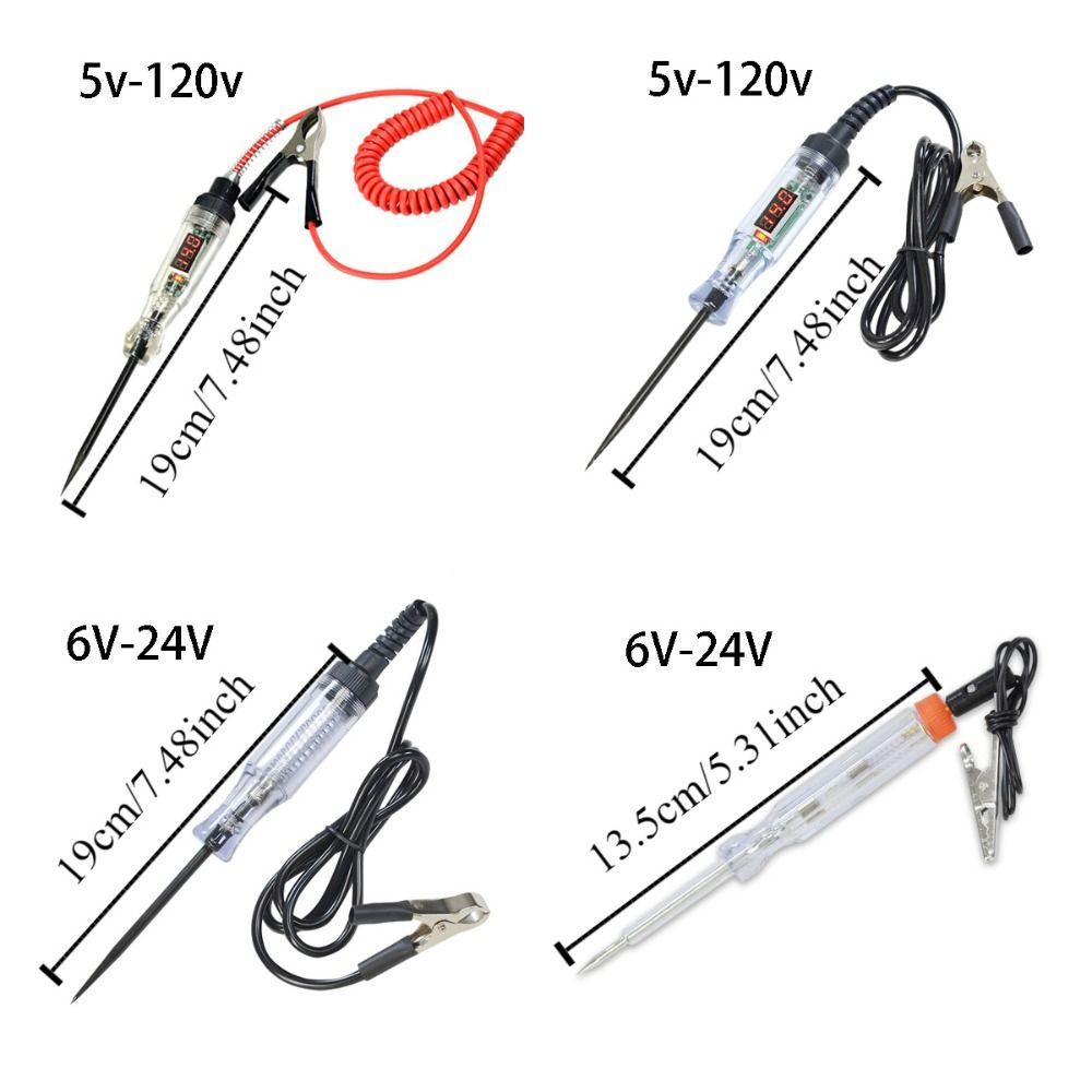 6V 12V 24V Car Diagnostic Probe Test Pen Light Bulb Electric Measuring Pen  DC Car Scanner