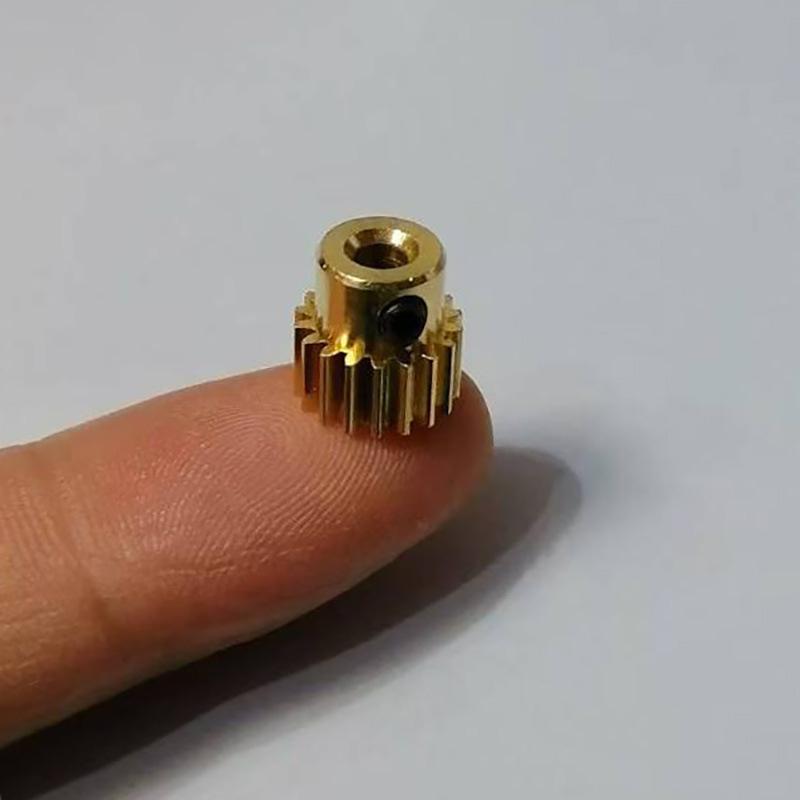 5PCS 0.5 modulus copper gear cylindrical 18 tooth 3mm hole boss spur gear 18-3a