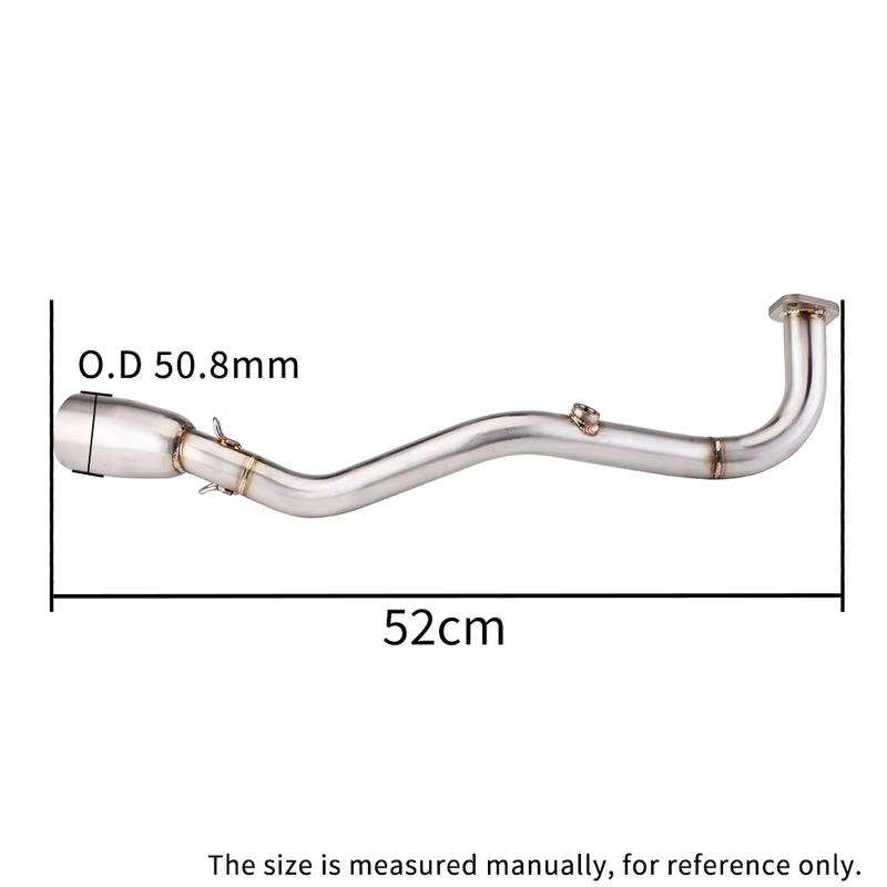 Motorcycle Exhaust System Stainless Exhaust Pipe 51MM Muffler Slip-on Header Pipe for YAMAHA NMAX 155 NMAX125 2020 2021