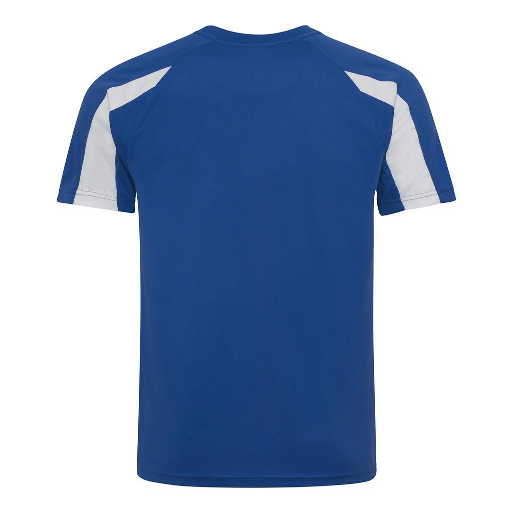 Just Cool Mens Contrast Cool Sports Plain T-Shirt