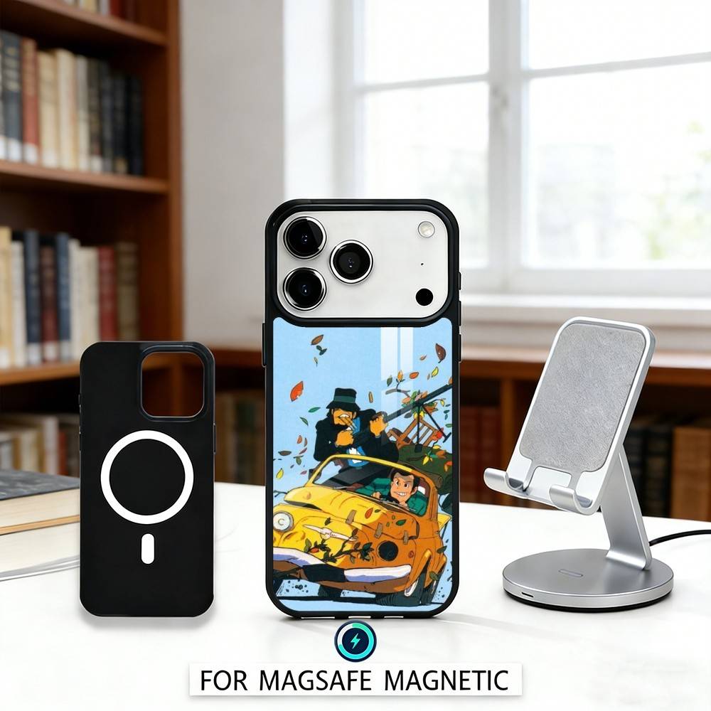 L-Lupin Anime T-Third Phone Case For iPhone 17,16,15,14,13,12,Pro,Max For Magsafe Magnetic Wireless Charging