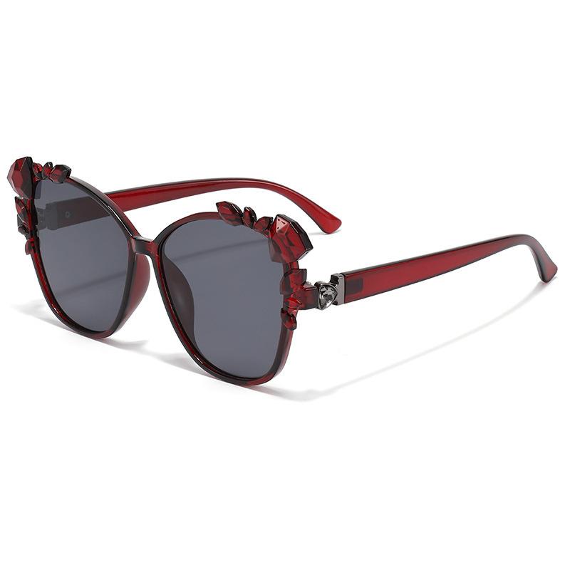 New Luxury Fashion Design Diamond-Studded Special-Shaped Frame Women Sunglasses Trend All-Match Leisure Men Sun Glasses Uv400
