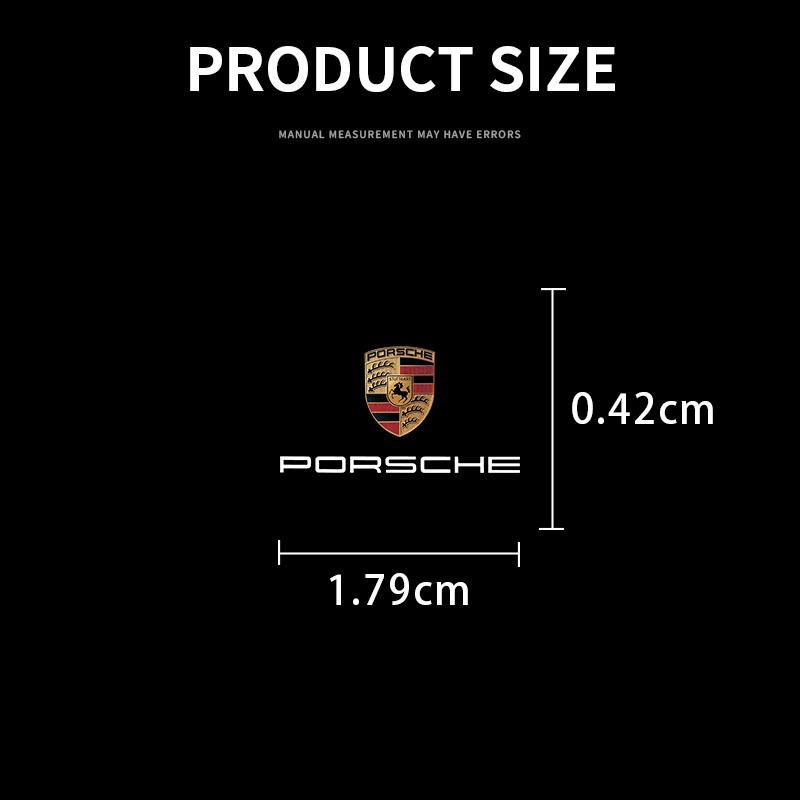 2/5/10 ks Samolepka s logem auta Nálepky na středovou konzoli Doplňky do auta Pro Porsche Boxster Cayenne Panamera Macan Cayman 911 918 996 917 991