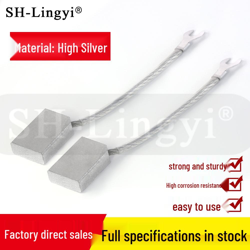 Type T Marine Stern Shaft Grounding Silver Carbon Brush J390-1 with 16*32*50mm High Silver Carbon Brush Holder