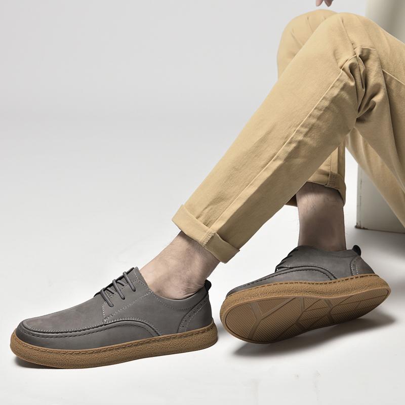 Men Oxfords Suede Leather Dress Shoes Men Casual Shoes Sneakers Luxury Brand  Men Classic Flats Derby Shoes