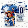 2026 Giappone One Piece Luffy Maglia da Calcio T-shirt Uomo/Donna Felpa ad Asciugatura Rapida