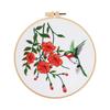 DIY Handmade Embroidery Kit: Hummingbird and Floral Design