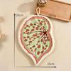 Soft Leaf Hand Towel Hanging Kitchen Handkerchief Portable Cleaning Towel  for Bathroom Kitchen
