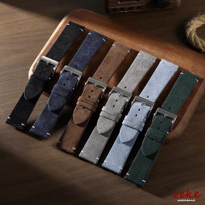 20mm 22mm Wristband Quick Release Soft Suede Watch Strap Brown Watch Bands Business Calfskin Bracelet Belt Women&Men Accessories