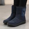 Non-Slip Waterproof Snow Boots for Women 2024 Winter Warm Cotton-Padded Shoes Woman Platform Thicked Plush Ankle Boots