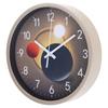Modern 8Inch Tempered Glass Wall Clock Quiet Designing Not Ticking for Bedroom Kitchen Office Decoration