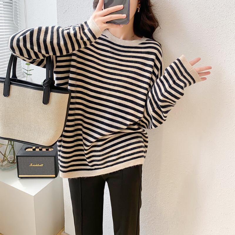 

Mokana Women s Elegant Long Sleeve Knit Sweater MKNJD2411 One Size