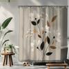 1pc Bathroom Shower Curtain, Floral Design, Spring Festival Shower Curtain, Includes 12 Hooks, 180x180cm Bathroom Curtain Home