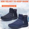 Mode Männer Knöchel Schnee Stiefel Wasserdichte Rutschfeste Schuhe für Männer Casual Warm Halten Plüsch Plus Größe Paar Schuhe Chaussure Homme 2024