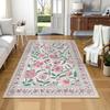 Floral Patterned Carpet  Living Room  Bedroom  Sofa  Floor  Non Slip Carpet  Elegant Floral Print Home Decoration Area Carpet