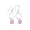 Rose Chalcedony Gemstone 925 Sterling Silver Jewelry Handmade Earrings 1.90" EE-19-17