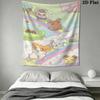 Hamtaro Wall Tapestry Aesthetic Wall Hanging Printed Fabric Blanket Decorative Tapestries for Bedroom Living Room Home Decor