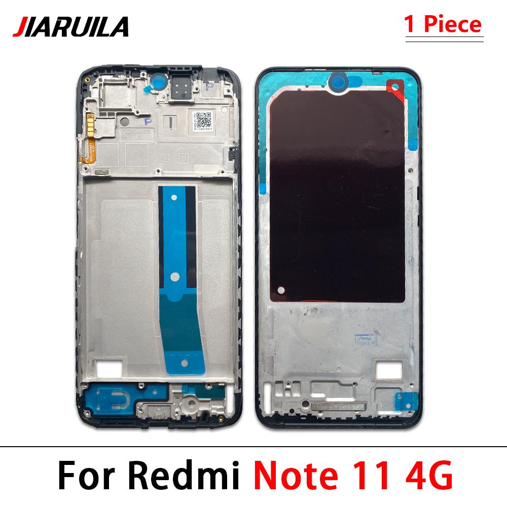 LCD Front Housing Middle Frame Screen Bezel Cover Holder For Xiaomi Redmi Note 9 10S 10 11 Pro Plus 12S 12 Pro 5G 4G